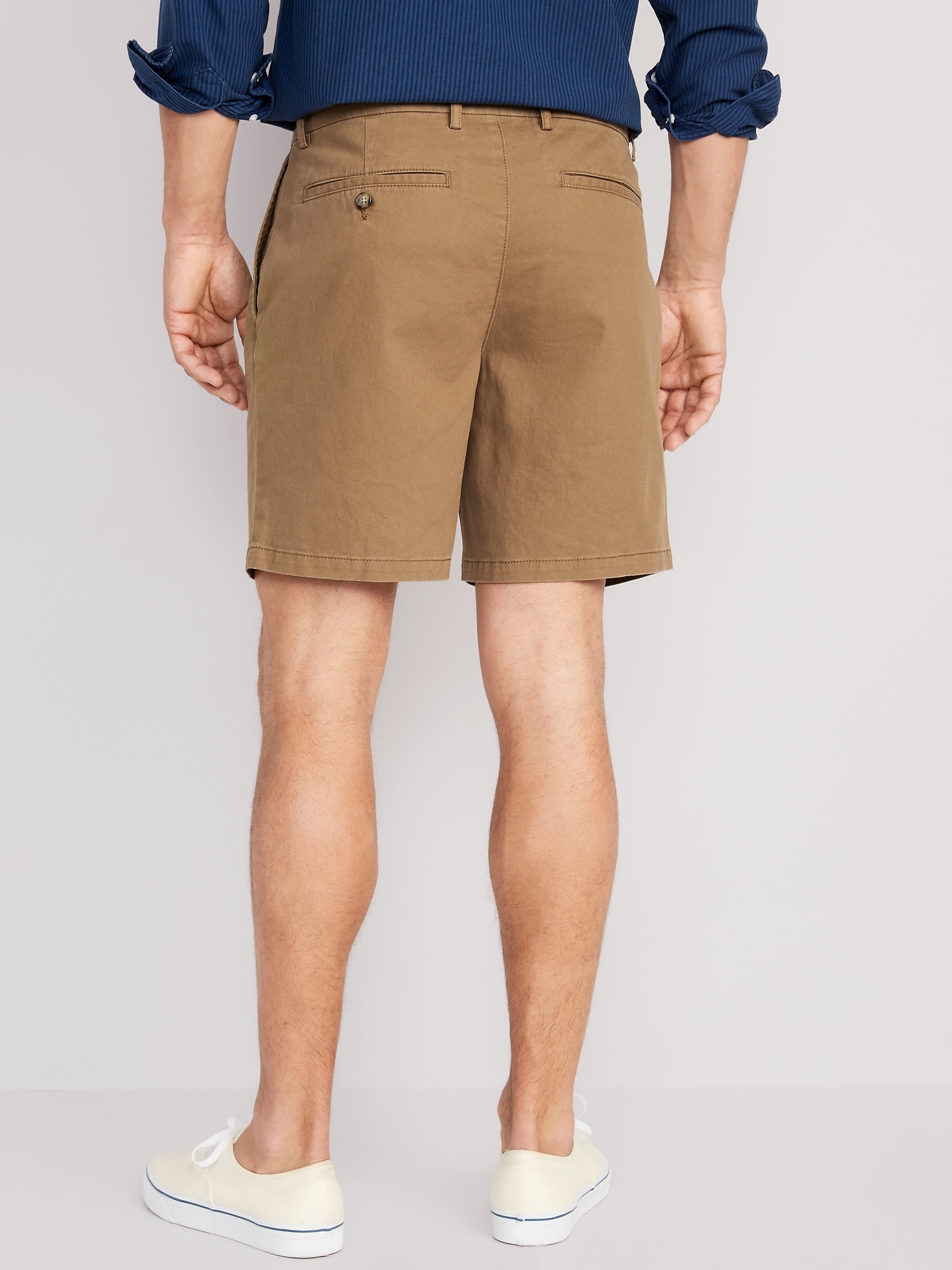 Slim Built In Flex Ultimate Chino Pleated Shorts Inch Inseam Old