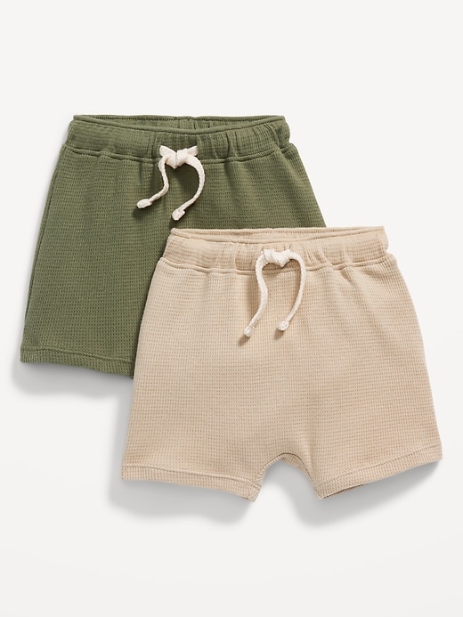 View large product image 1 of 1. Thermal-Knit Pull-On Shorts 2-Pack for Baby