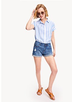 womens jean shorts old navy