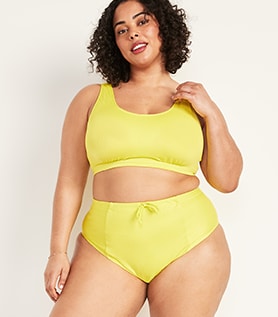 yellow swim tops