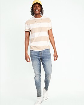 loose skinny jeans mens