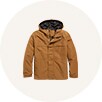 Image of a boys' light brown uniform jacket
