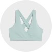 Image of a light blue maternity activewear top