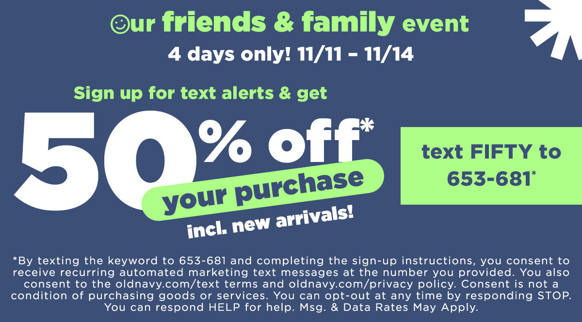 Earn Super Cash In Stores & Online! | Old Navy