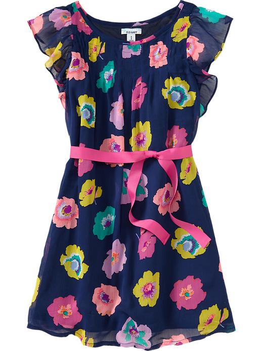 Old Navy Girls Prints Tie Waist Flutter Dresses | Quality Fashion