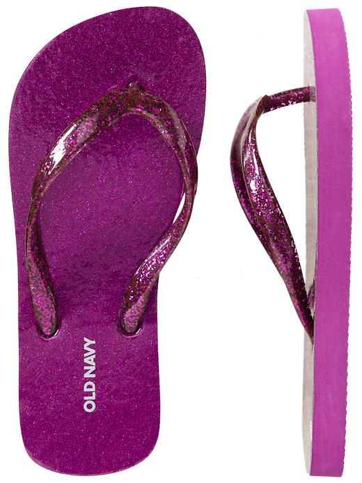 Old Navy Girls Glitter Flip Flops | Myloo