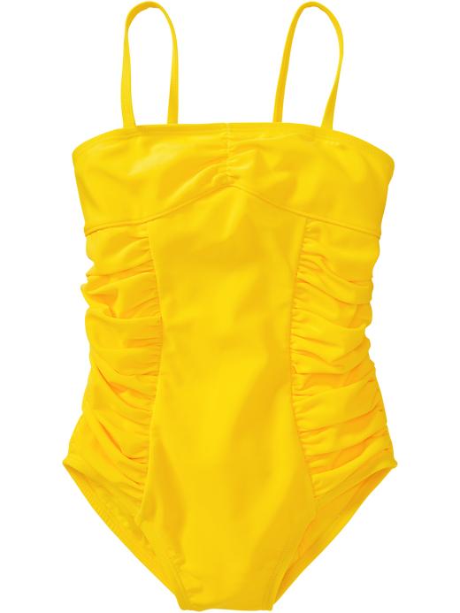 Old Navy Girls Ruched Swimsuits | Tekshare