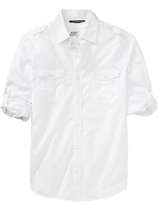 Old Navy Men’s Slim Fit Pilot Shirts – Bright White | Feedfish