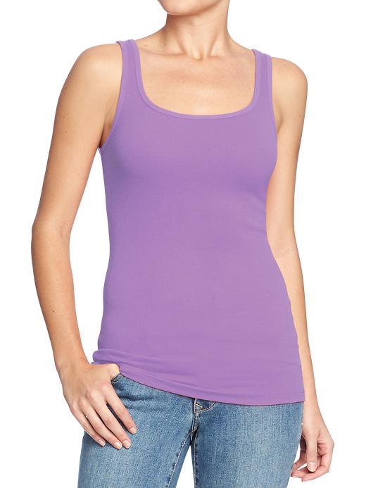 Old Navy Women’s Perfect Rib Knit Tanks – French Violet | Jabberspot