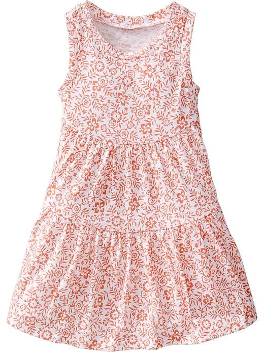 Old Navy Tiered Sundresses For Baby – Coral Print | Livestorm