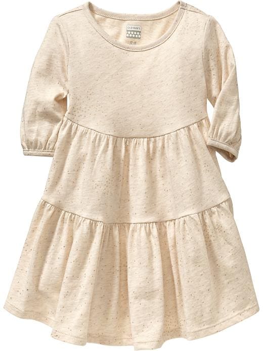 Old Navy Tiered Jersey Dresses For Baby – Heather Oatmeal | Mybuzz