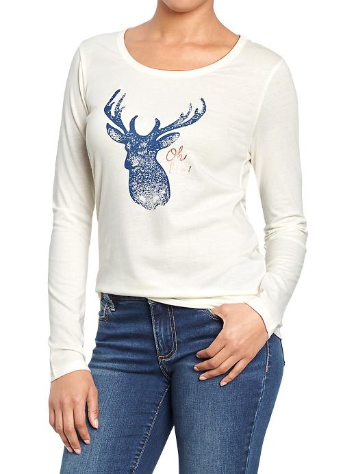 Old Navy Women’s Foil Graphic Tees – Polar Bear | Mybuzz