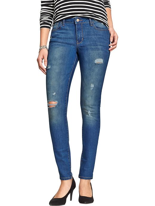 View large product image 1 of 2. Women's The Rockstar Mid-Rise Skinny Jeans