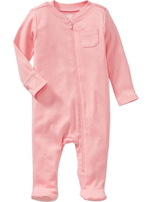 Zip Front Footed One Piece for Baby Old Navy