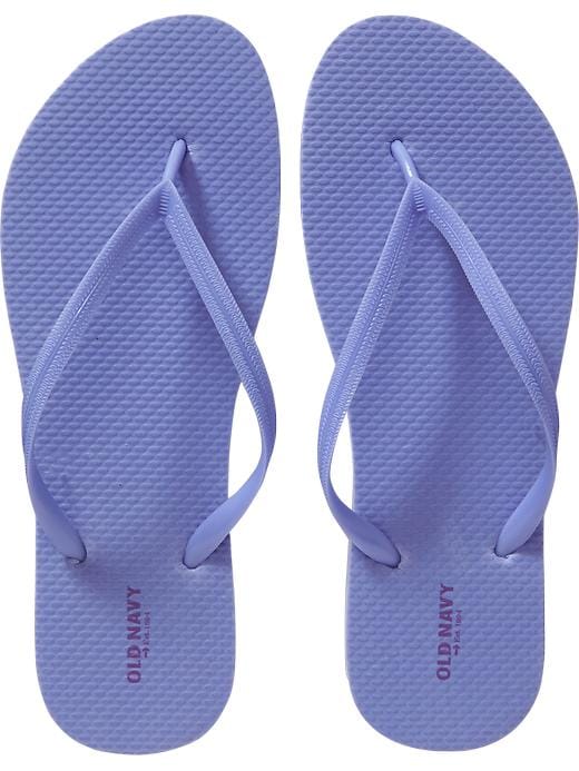 old navy purple flip flops