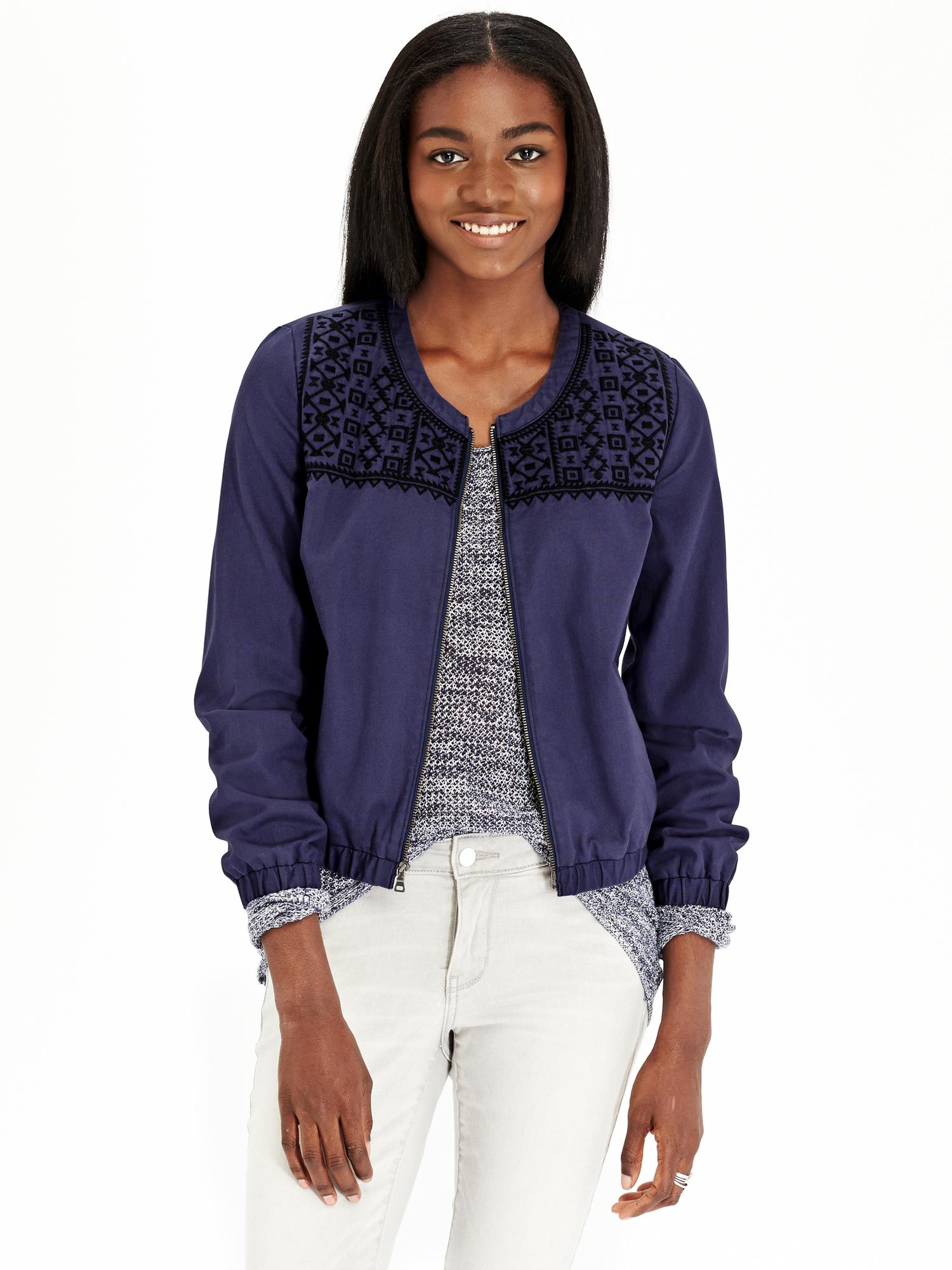 Patterned bomber sale jacket womens