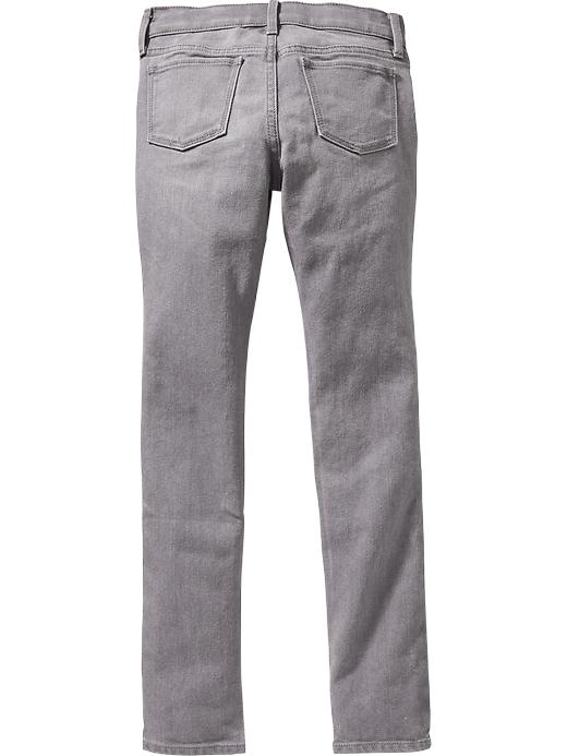 View large product image 2 of 2. Gray-Wash Super Skinny Jeans for Girls