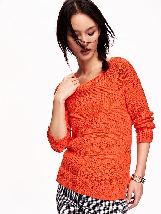 Image number 4 showing, Textured-Stripe Sweater for Women