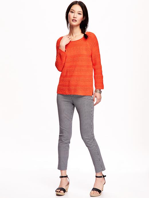 Image number 3 showing, Textured-Stripe Sweater for Women