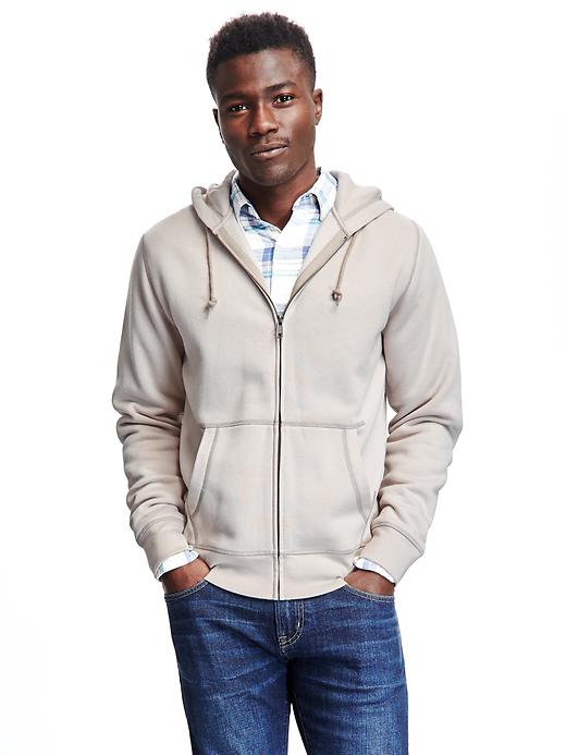 View large product image 1 of 1. Classic Zip-Front Hoodie for Men