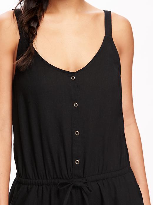 Image number 4 showing, Button-Front Romper for Women