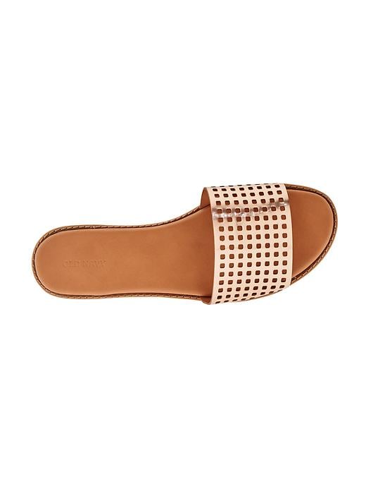 Image number 4 showing, Perforated Faux-Leather Sandals for Women