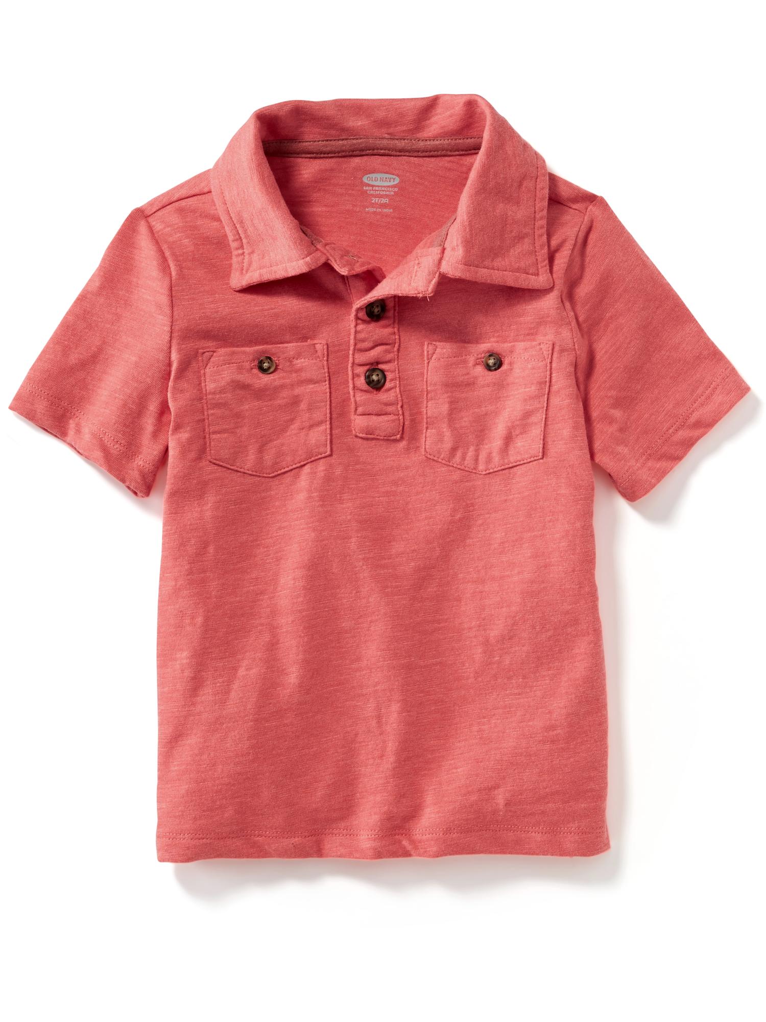 Two-Pocket Jersey Polo for Toddler