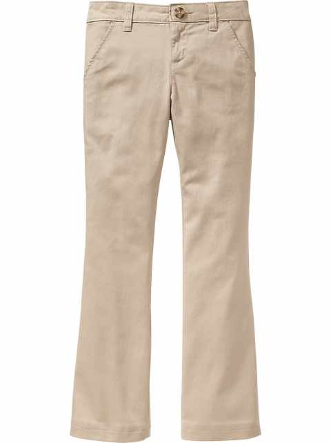 old navy khaki bootcut pants