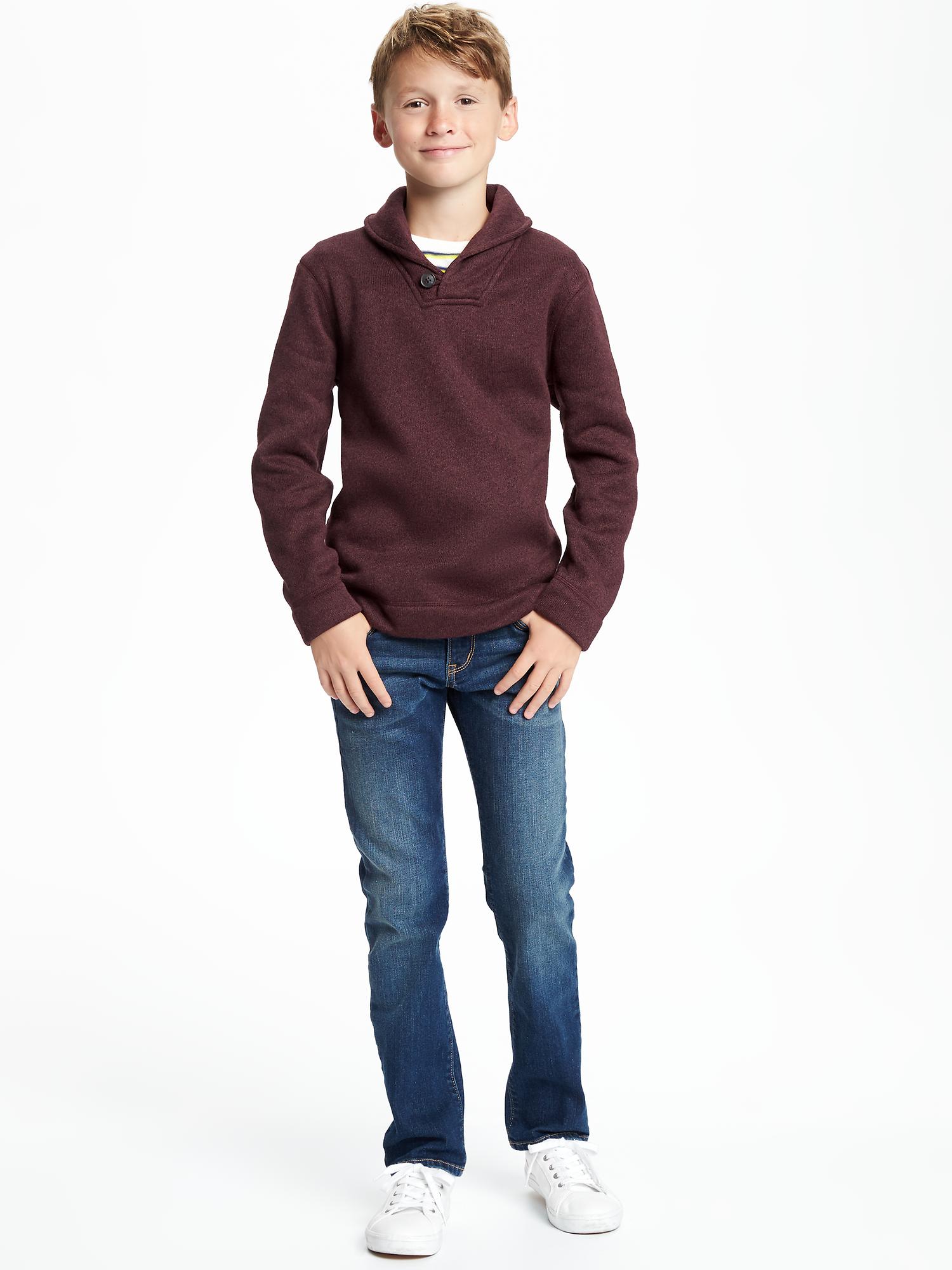 Boys top burgundy sweater