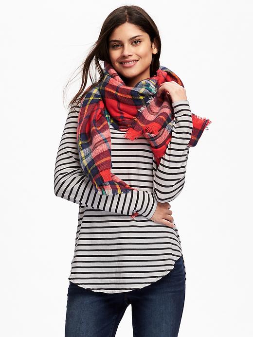 View large product image 2 of 2. Oversized Flannel Scarf