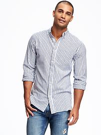 Image number 1 showing, Slim-Fit Linen-Blend Shirt For Men