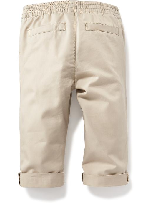 View large product image 2 of 2. Rolled-Cuff Skinny Chinos for Baby