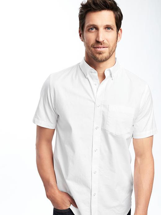 Image number 4 showing, Clean-Slate Everyday Oxford Short-Sleeve Shirt