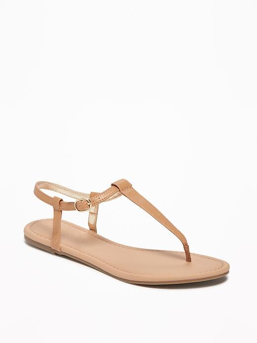 Image number 1 showing, T-Strap Sandals for Women