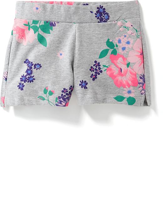 View large product image 1 of 1. Patterned French-Terry Shorts for Girls