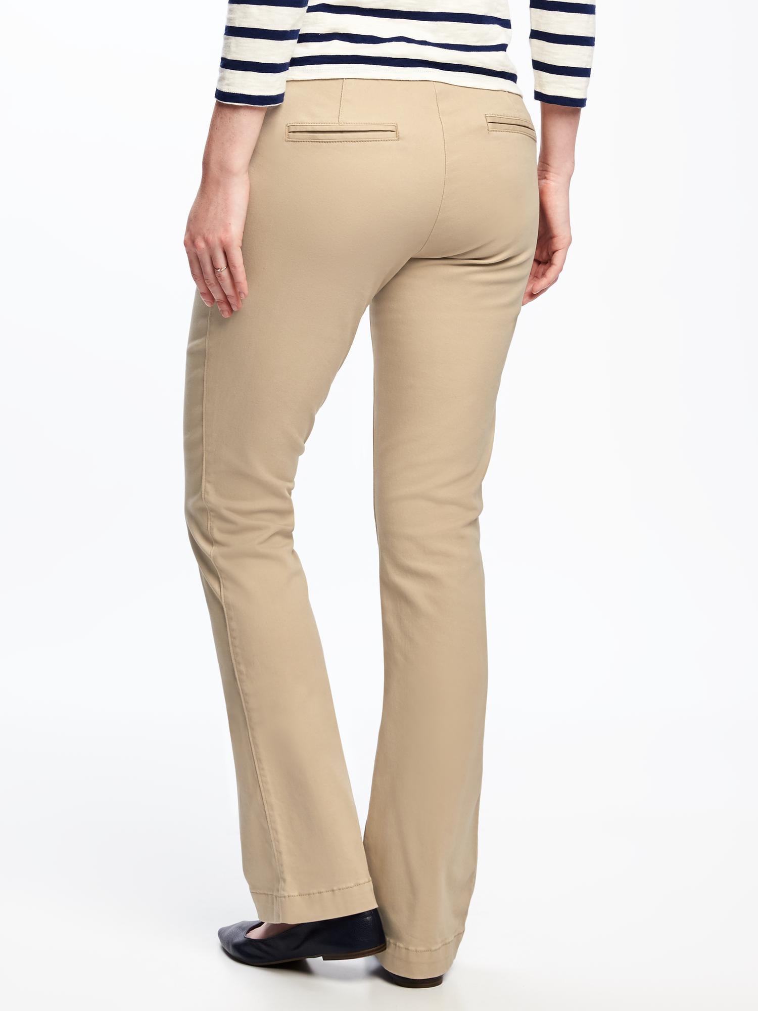 Maternity Full-Panel Everyday Boot-Cut Khakis