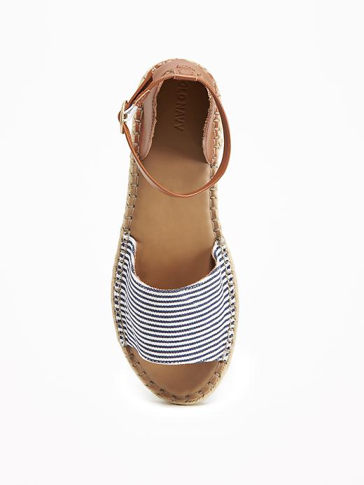 Image number 3 showing, Ankle-Strap Canvas Espadrilles for Women