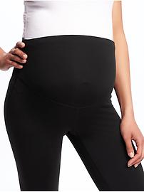 View large product image 3 of 3. Maternity High-Waisted Elevate Compression Crops