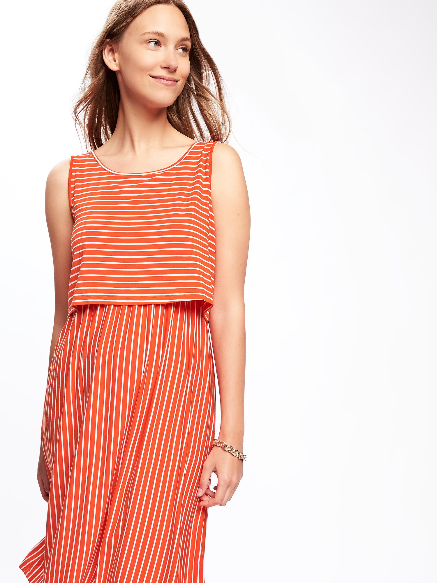 Maternity Double-Layer Nursing Dress | Old Navy