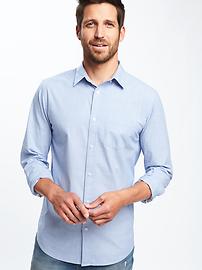 Slim-Fit Built-In Flex Everyday Neps Shirt for Men