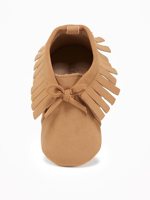 View large product image 2 of 4. Sueded Fringe Moccasins for Baby