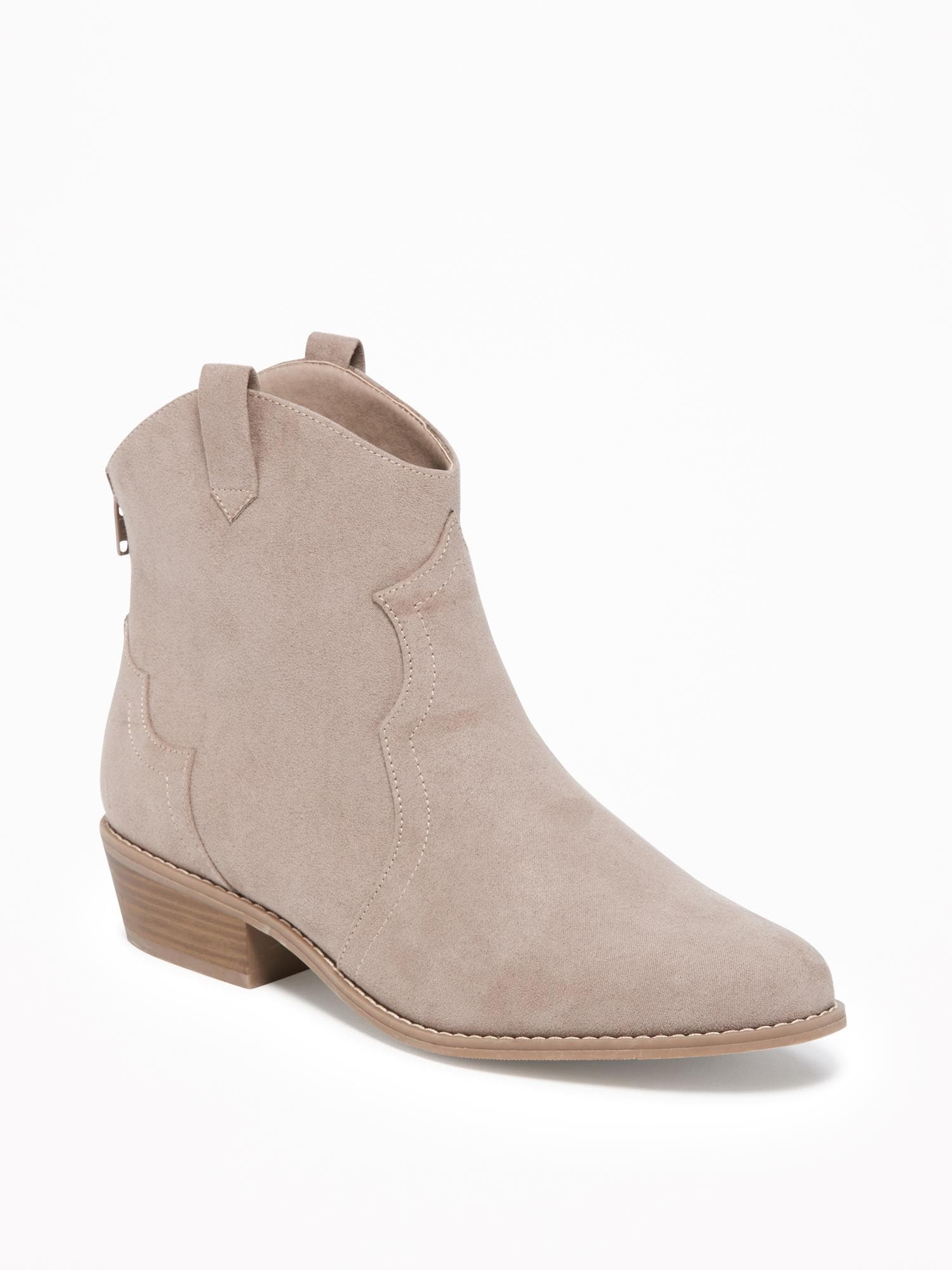 Navy western ankle boots sale