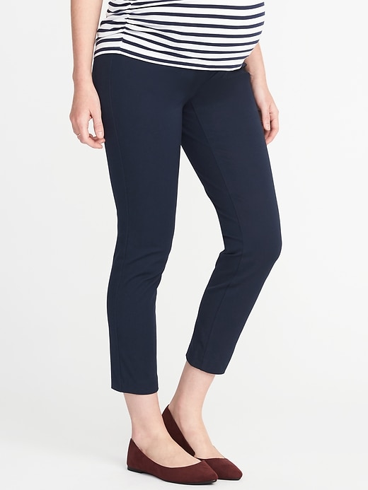 Old Navy - Maternity Side-Panel Pixie Ankle Pants
