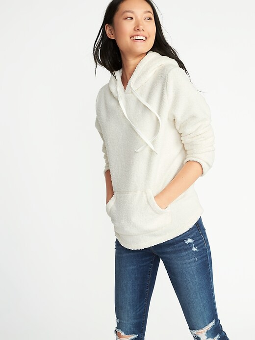 View large product image 1 of 1. Sherpa Pullover Hoodie for Women