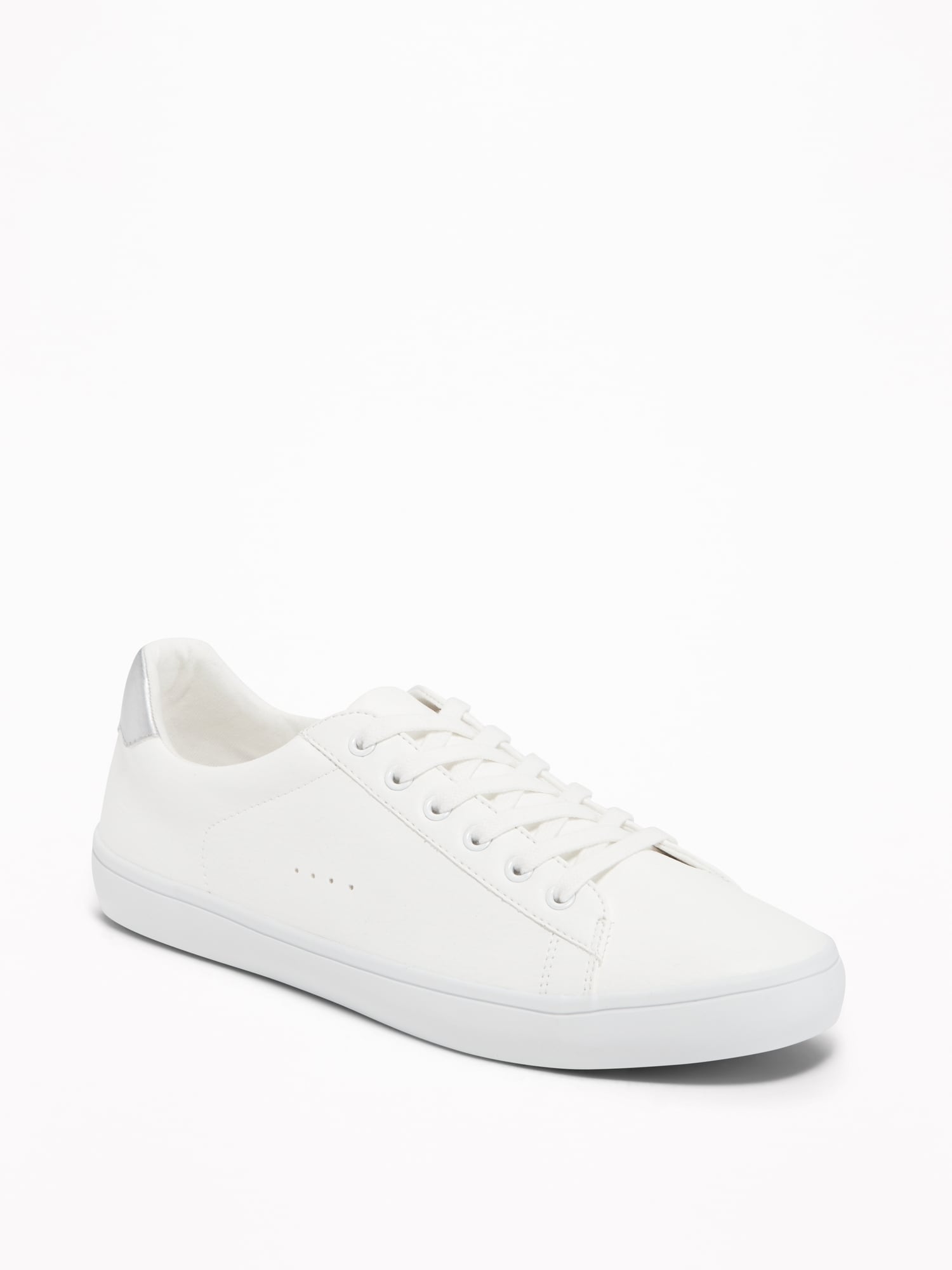 Navy leather hot sale sneakers womens