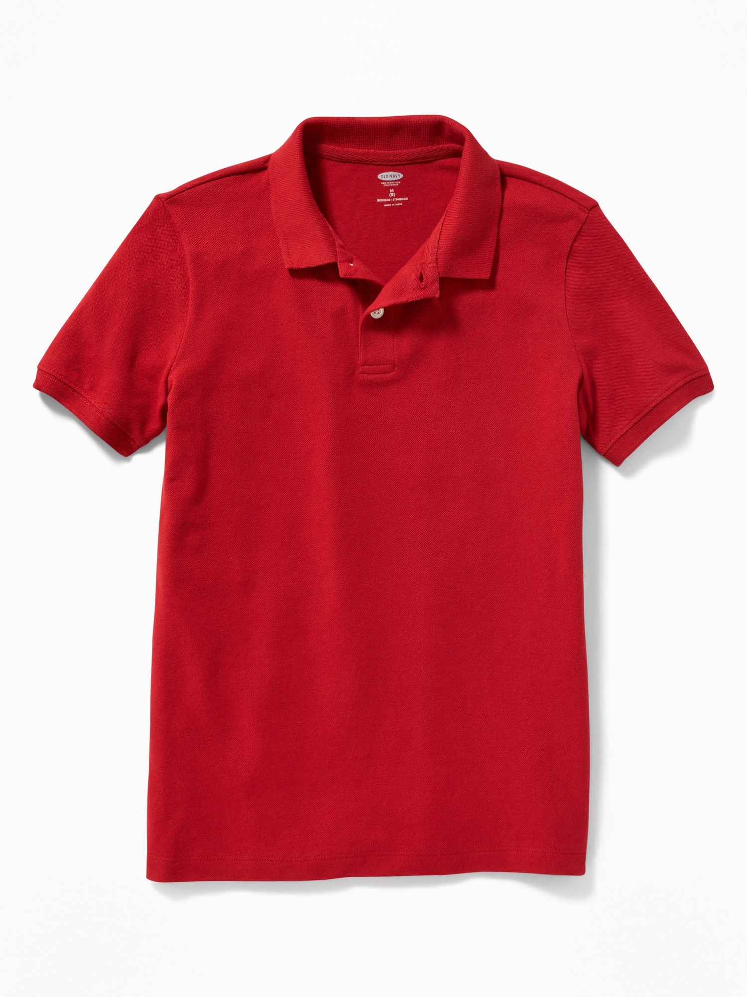 Old Navy School Uniform Pique Polo Shirt for Boys red. 1