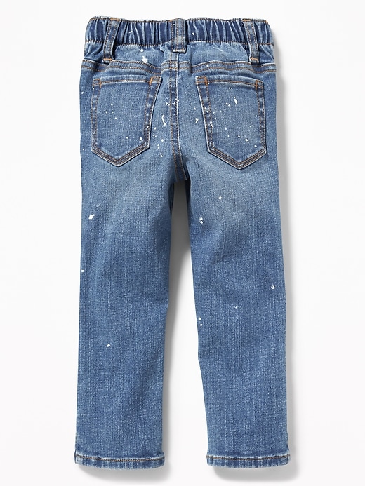 View large product image 2 of 3. Karate Skinny Paint-Splatter Jeans for Toddler Boys