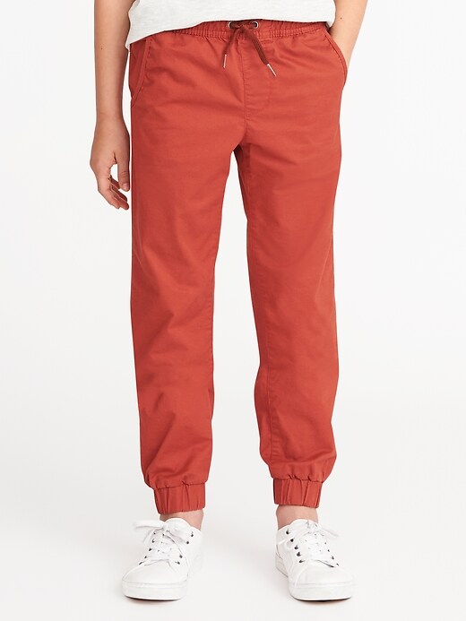 View large product image 1 of 1. Built-In Flex Twill Joggers For Boys