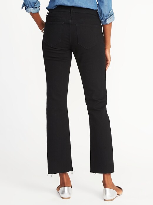 View large product image 2 of 3. Mid-Rise Cropped Flare-Ankle Jeans for Women