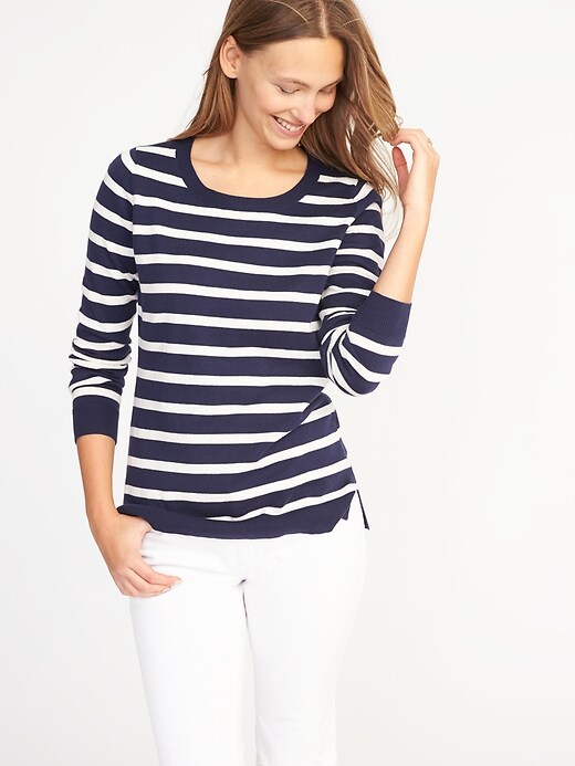 Image number 1 showing, Classic Striped Sweater for Women